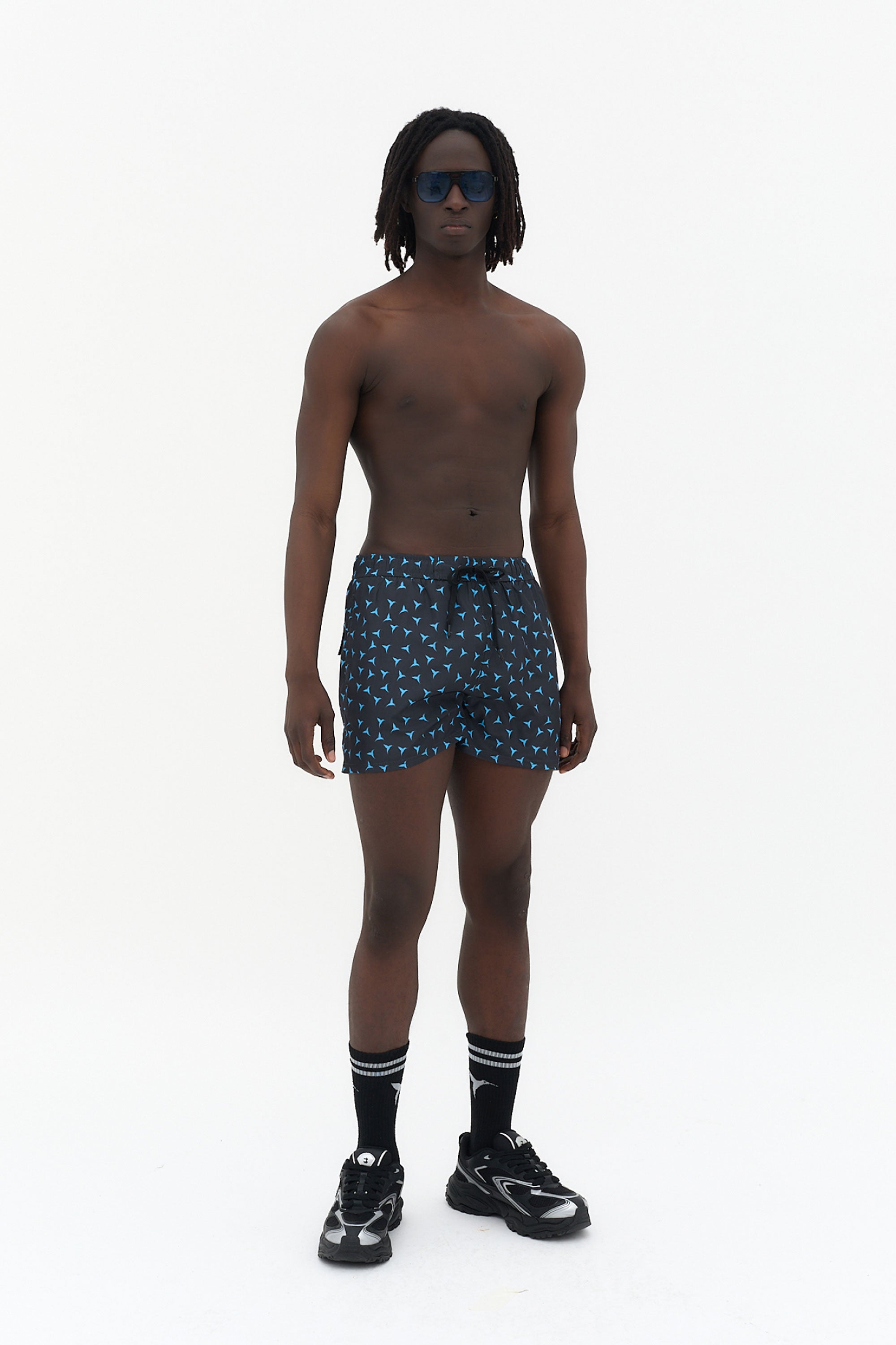 bañador hombre poliéster microfibra estampado logo ushuaïa ibiza