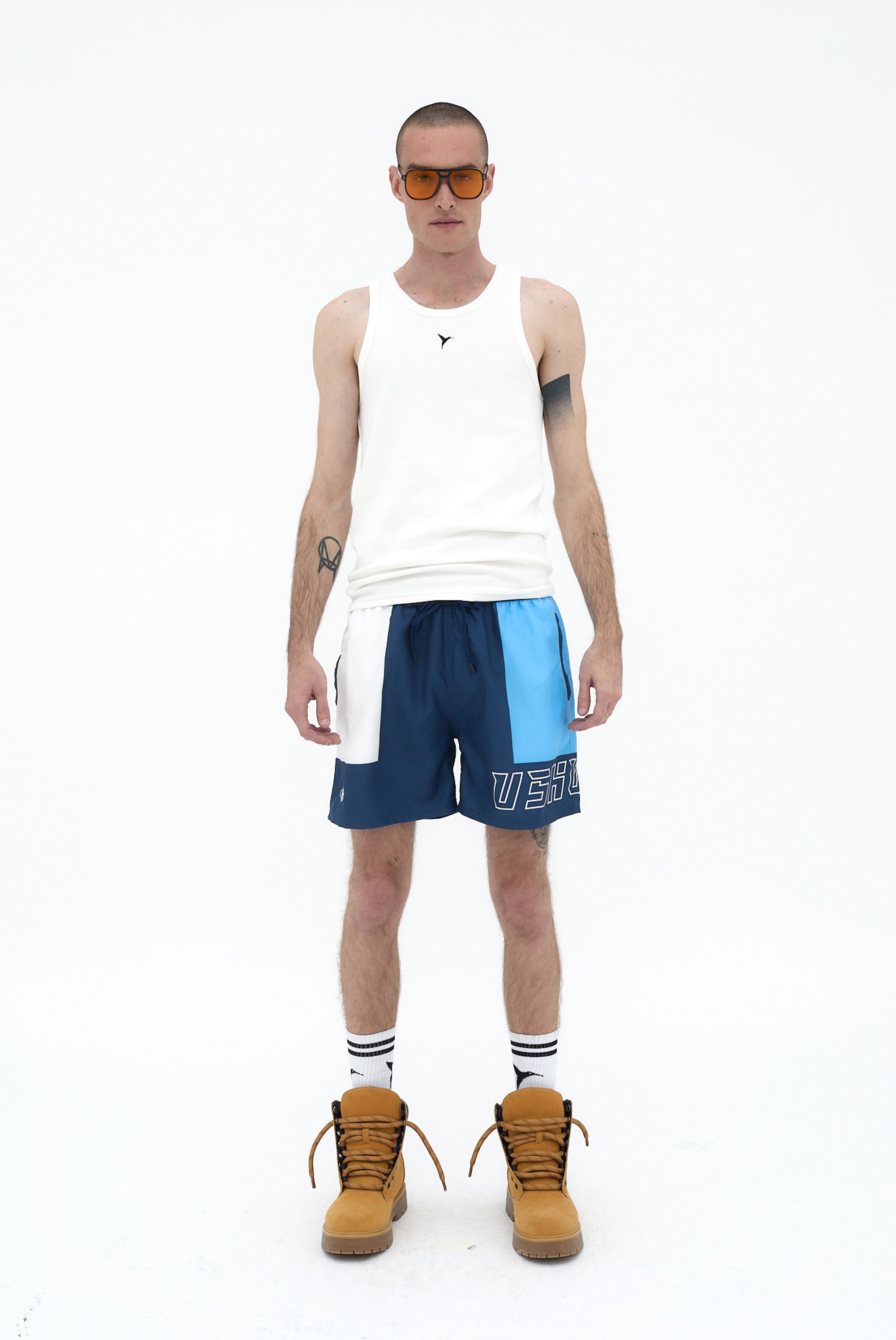 bañador hombre extra long poliéster logo ushuaïa largo extendido