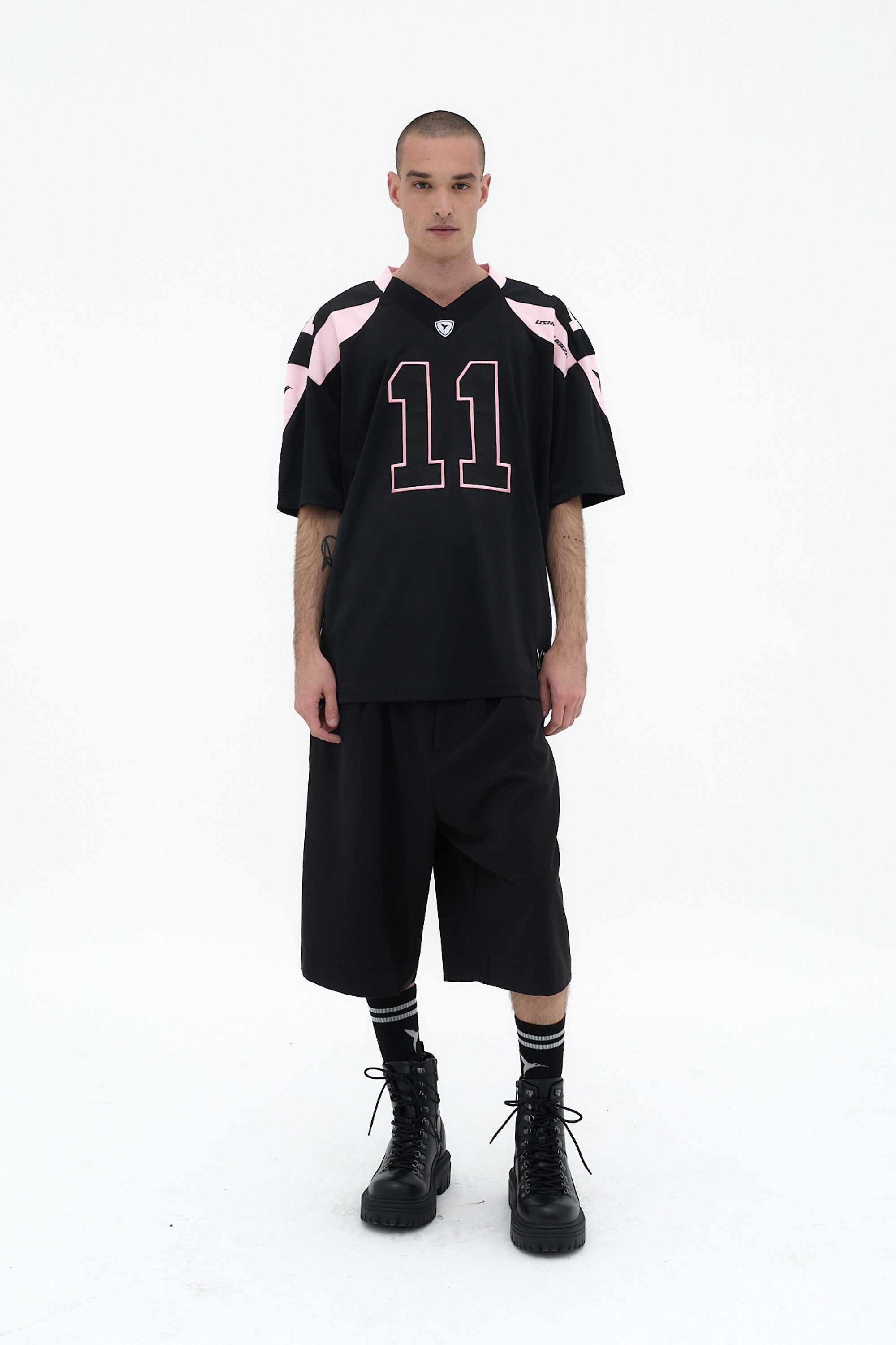 camiseta rugby hombre poliéster logo ushuaïa delantero y espalda ibiza