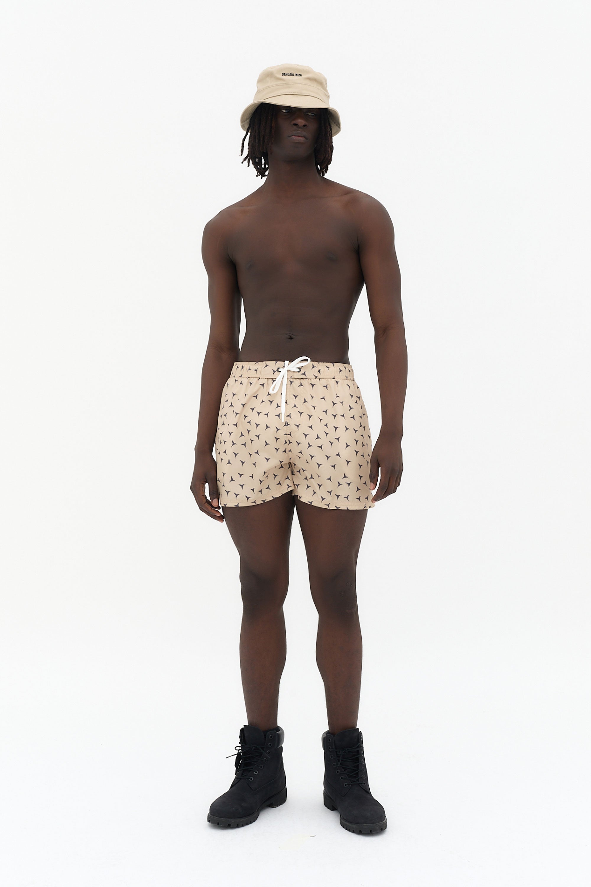 bañador hombre poliéster microfibra estampado logo ushuaïa