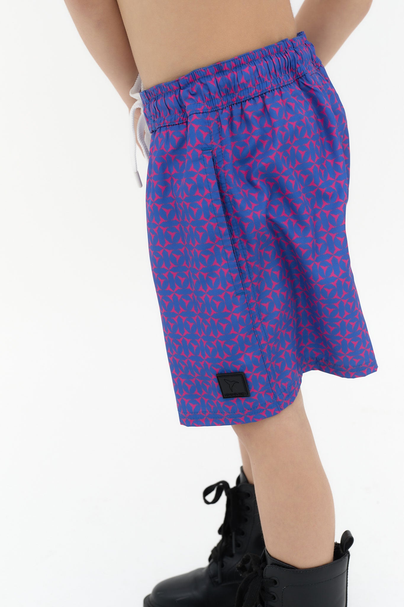 bañador niño poliéster microfibra estampado cintura elastica cordon ushuaïa