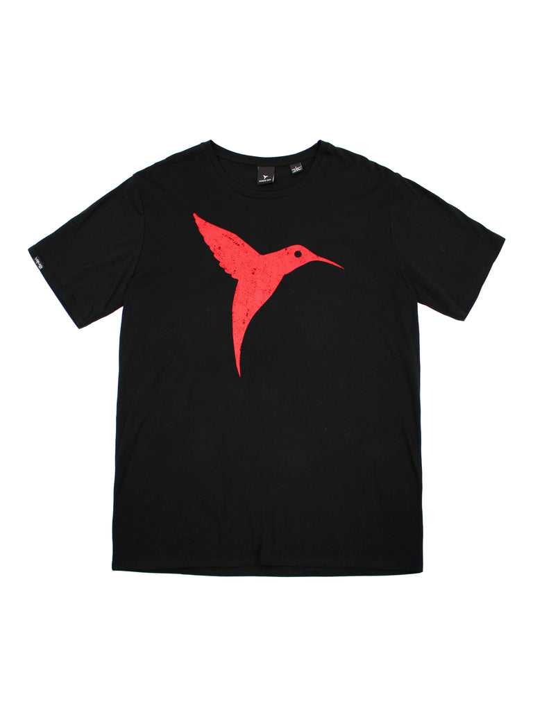 Regular FIT T -shirt with cut neck cut and short sleeve. Print detail combined with contrast in front and back.