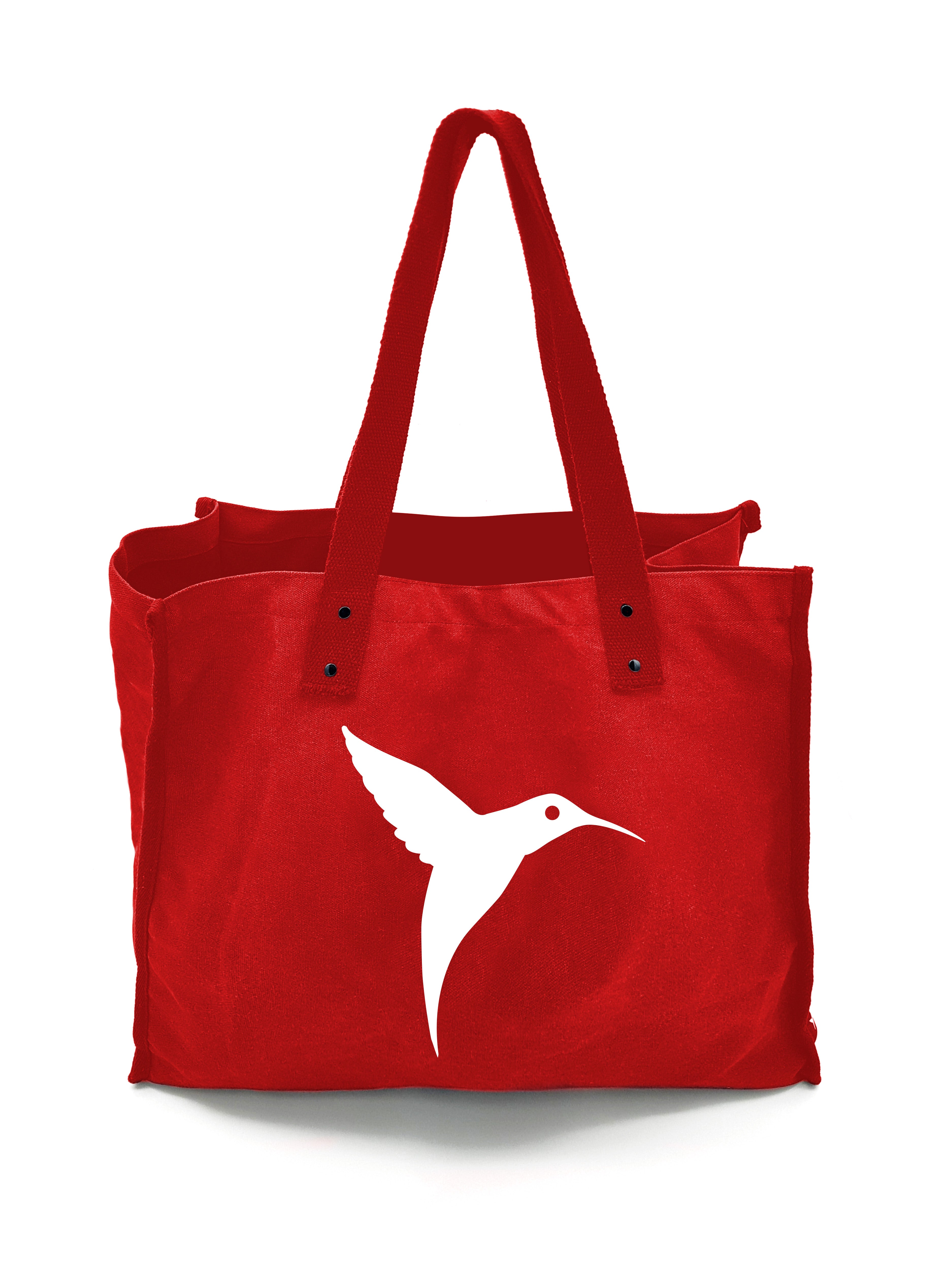 Red bag with white hummingbird.ASA to hang. Measures: 40x45x19cm.
 
COMPOSITION : 
100% cotton 
