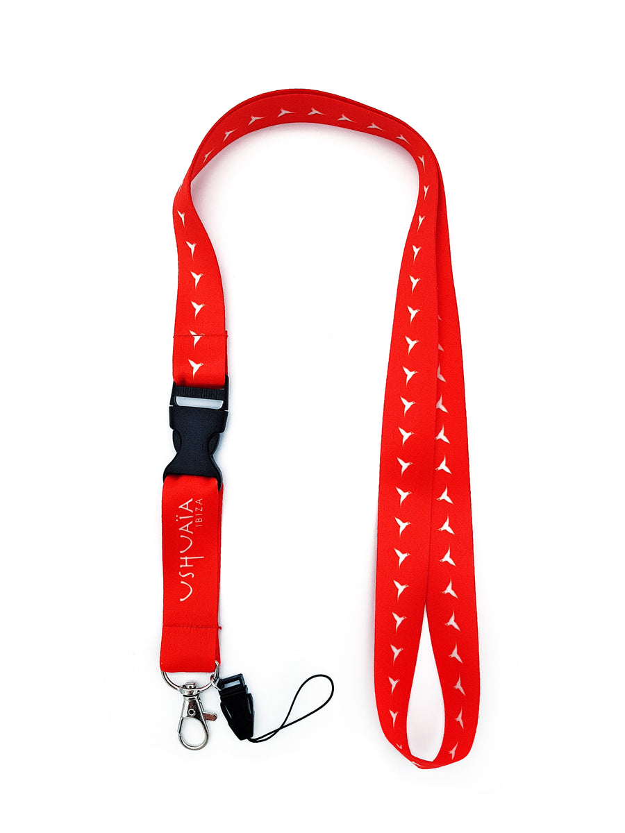 Lanyard Red & White Ush – The Ushuaïa Collection